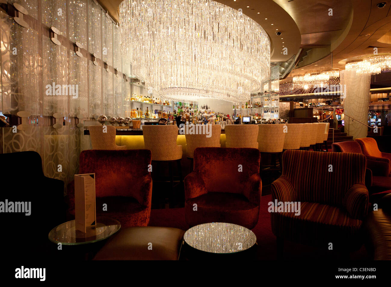 Chandelier Bar In The Cosmopolitan Las Vegas Nevada Stock Photo Alamy