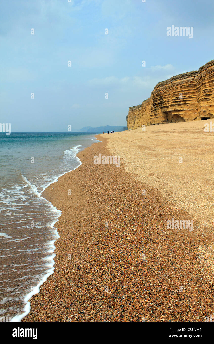 Sandstone Cliffs at Burton Bradstock near Bridport on the Jurassic