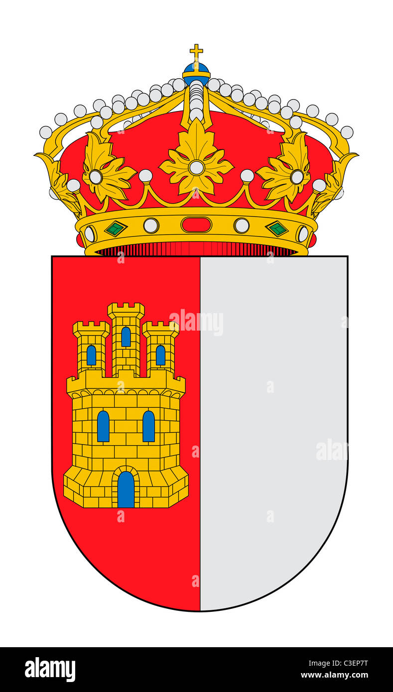 Spanish province castilla la mancha coat arms hi-res stock photography ...