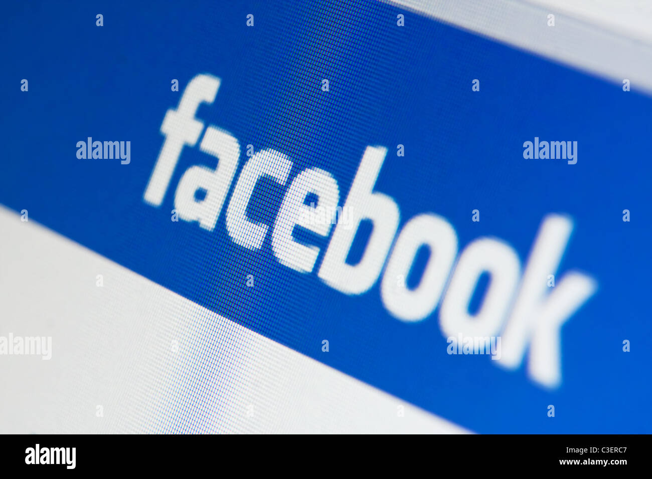 Muenster, Germany - May 7, 2011: facebook.com website on computer screen. Facebook is the biggest social networking website. Stock Photo