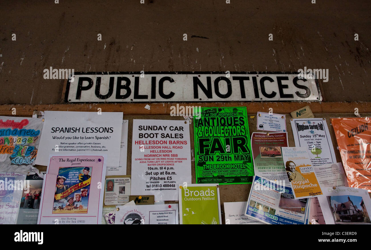 Written Notice For Public Display