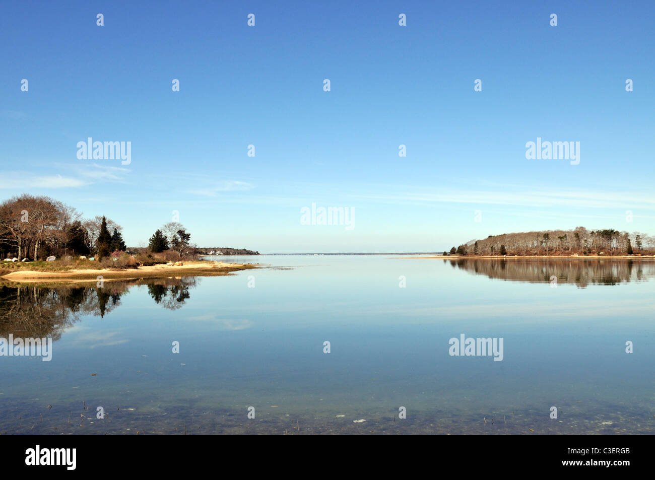 Stunning view of Buzzards Bay from Little Bay at Monks Park Pocasset