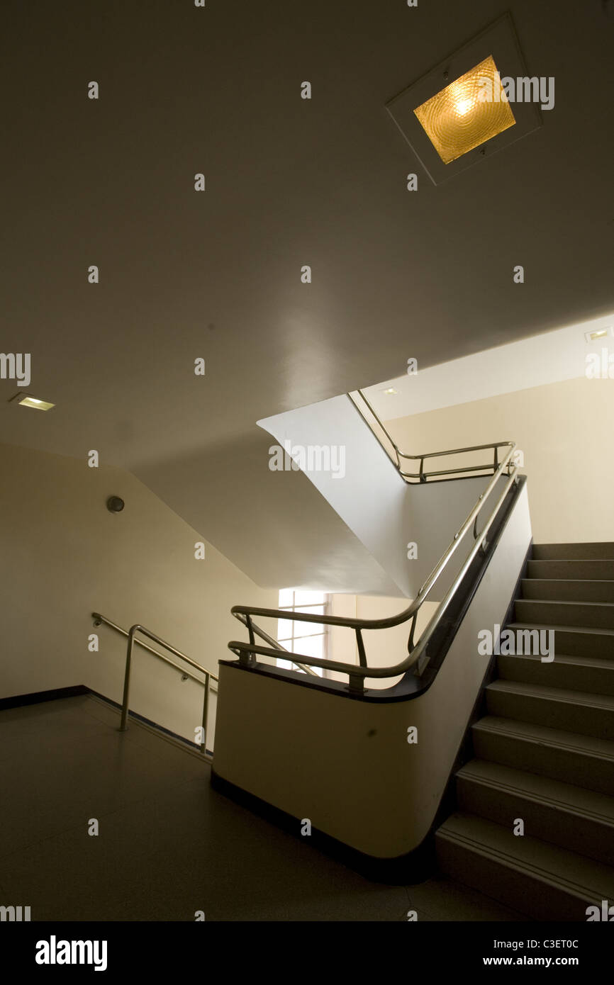 Staircase, Brooklyn Museum, Brooklyn, NY. Stock Photo