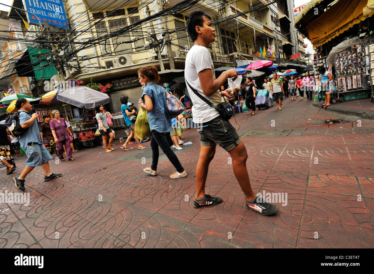 Thai Chinese people , Everyday living, street scene , chinatown , bangkok, Thailand Stock Photo