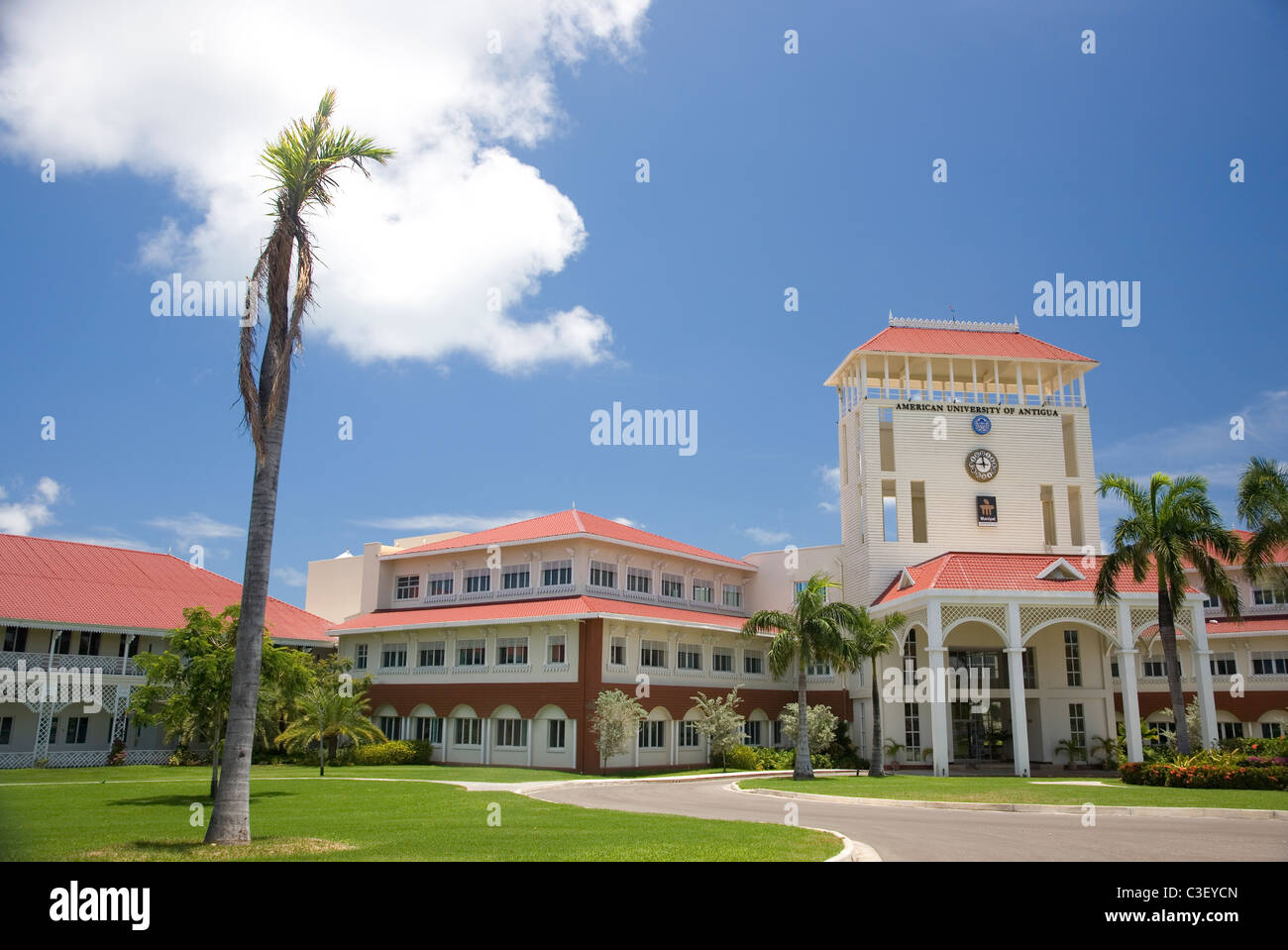 American University Map Of Antigua