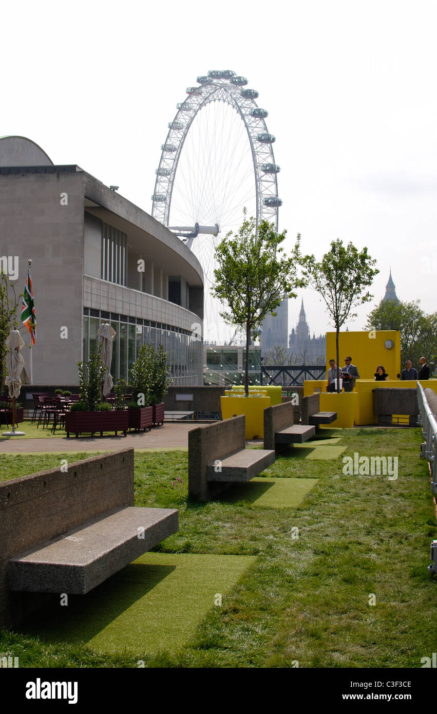 Rooftop garden at the South Bank Centre. Westminster. London. England