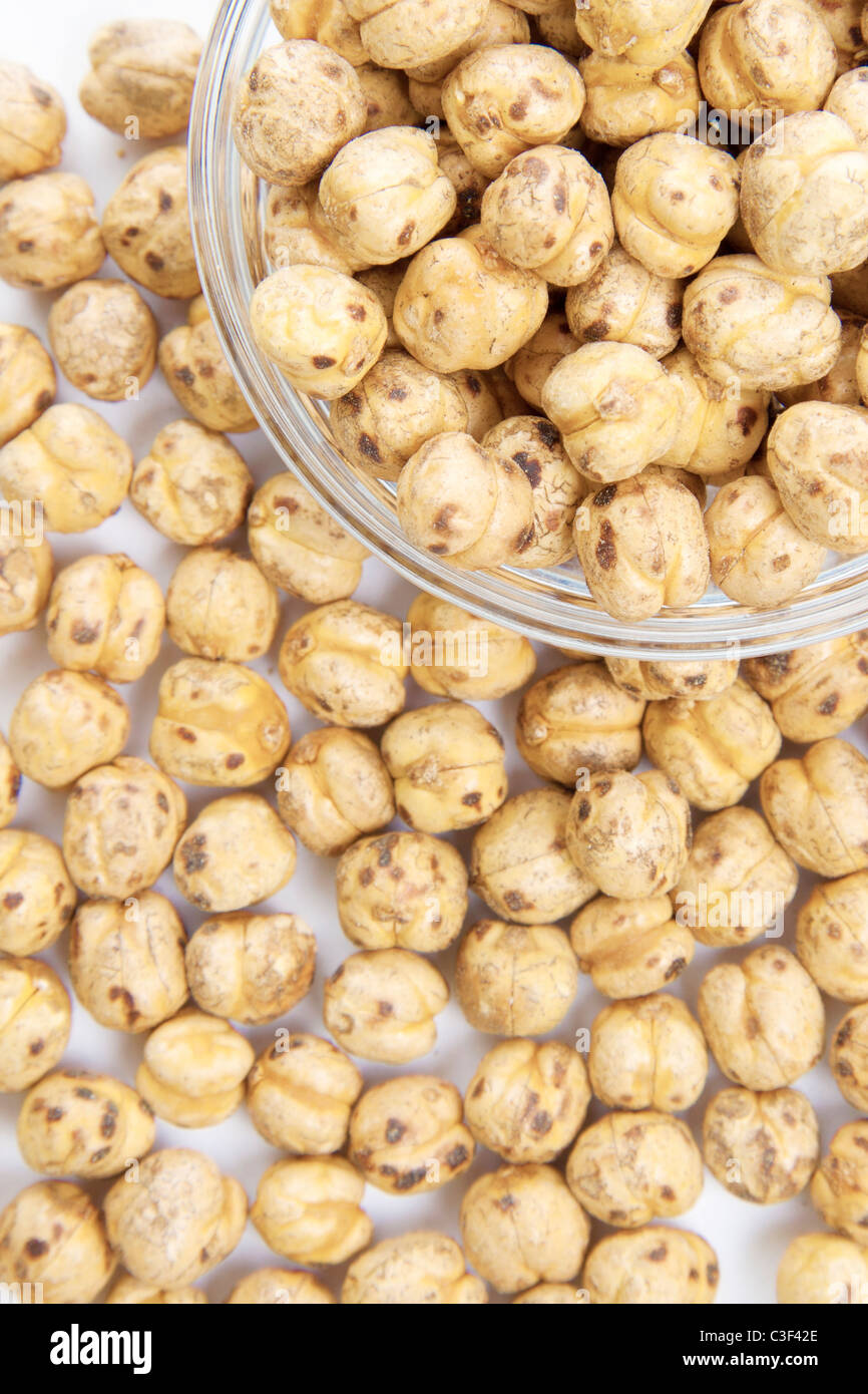 Roasted chickpeas Stock Photo
