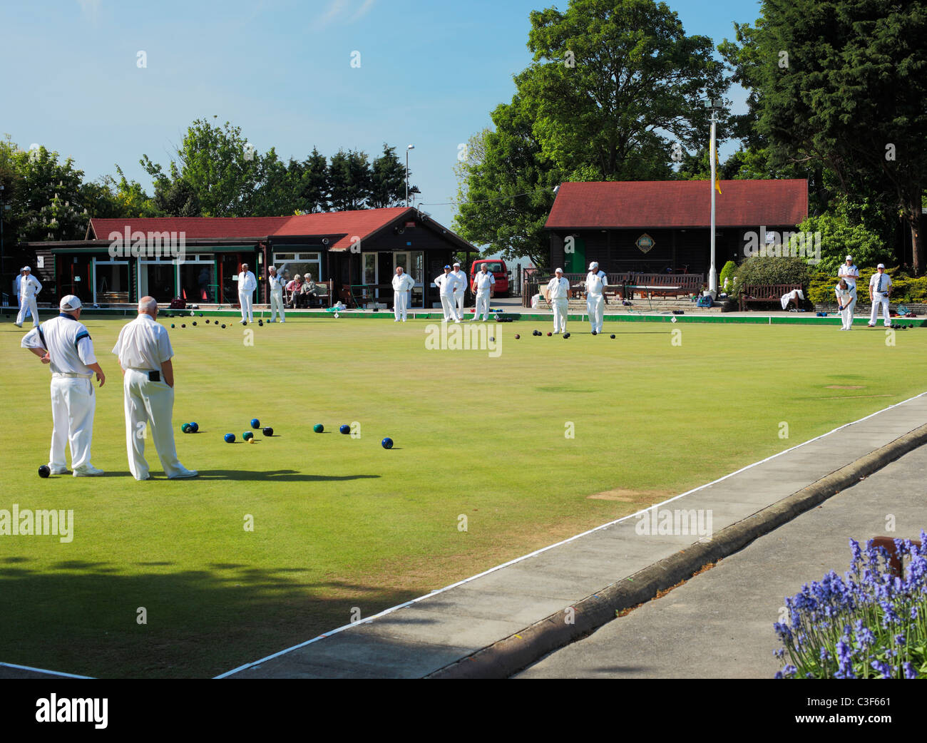Whistable Bowling club. Stock Photo