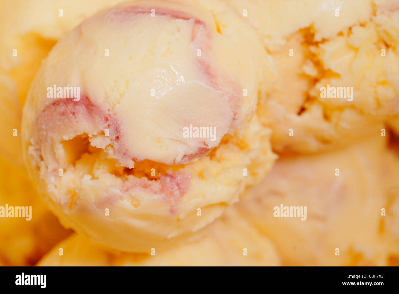 Raspberry ripple ice cream Stock Photo Alamy