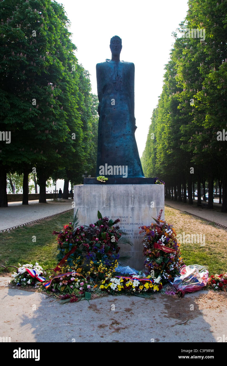 Memorial statue to victims of the Armenian genocide at Jardin D Erevan 8e  Paris France Stock Photo - Alamy