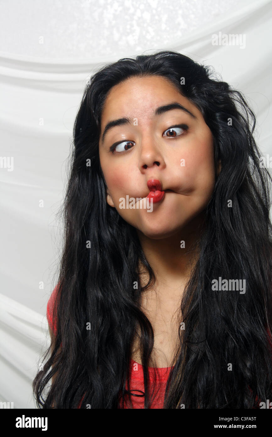 Beautiful Crosseyed Young Latina (1 Stock Photo Alamy