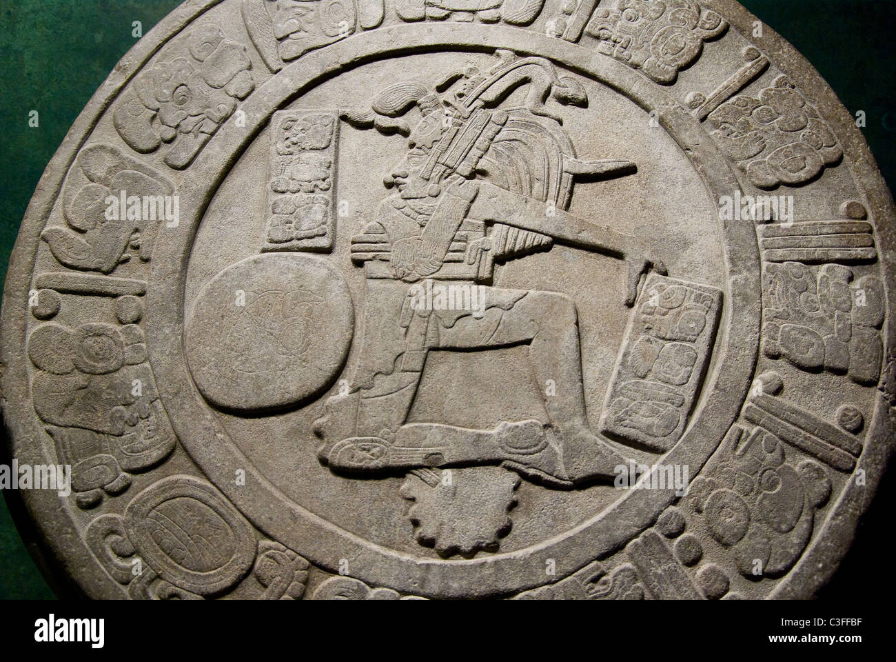 Mexico.Mexico city.National Museum of Antropology.Maya culture.Marker ...