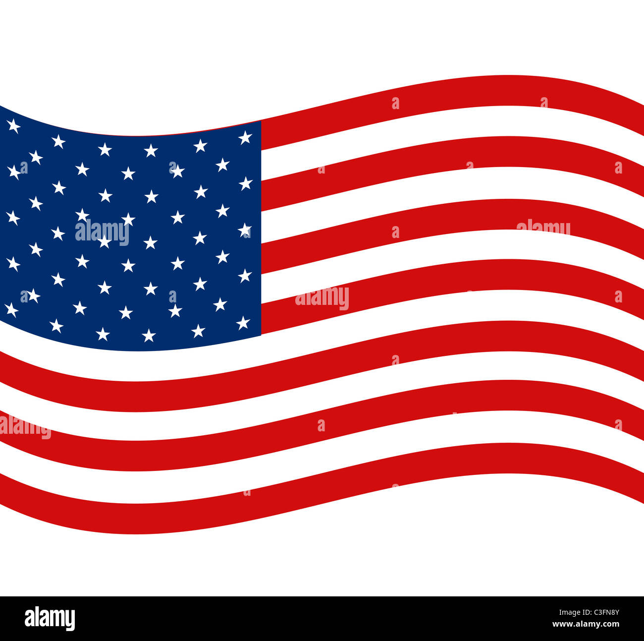 US flag illustration Stock Photo