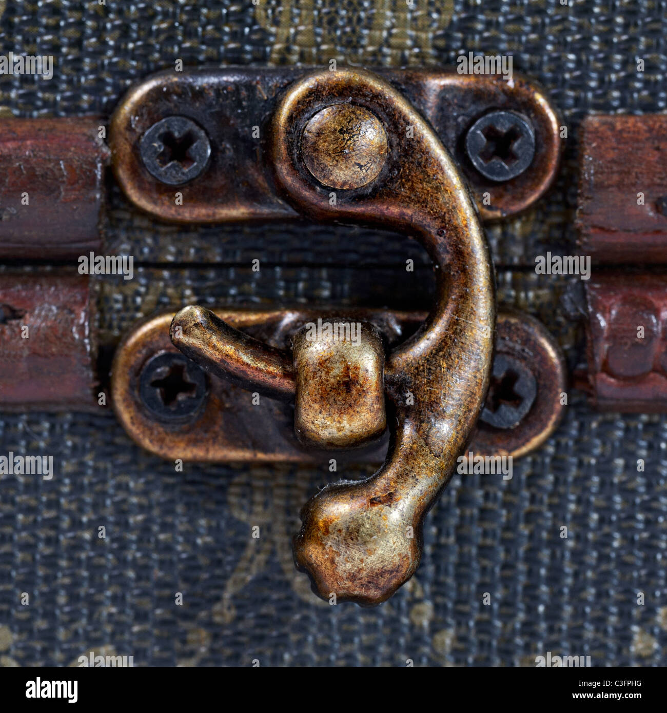 close up of chest lock Stock Photo Alamy