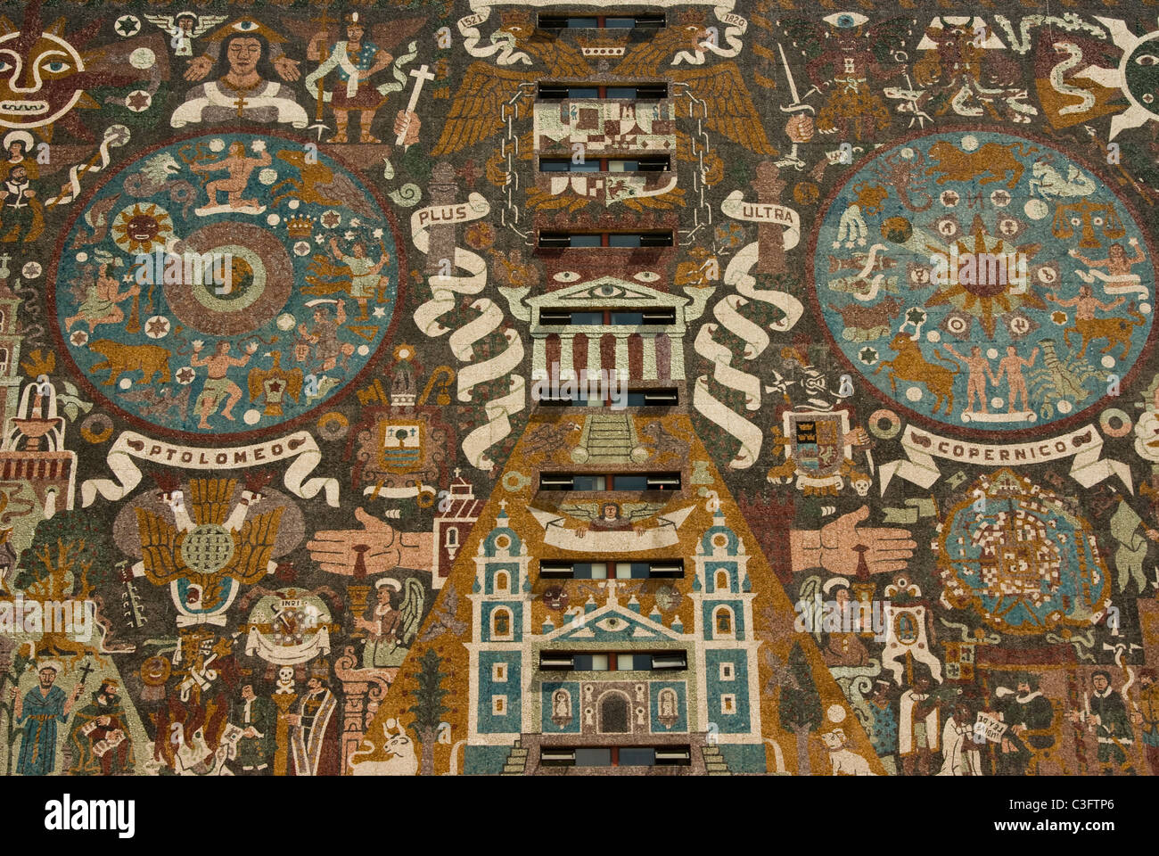 Mexico. Mexico city.University city. Central Library of National