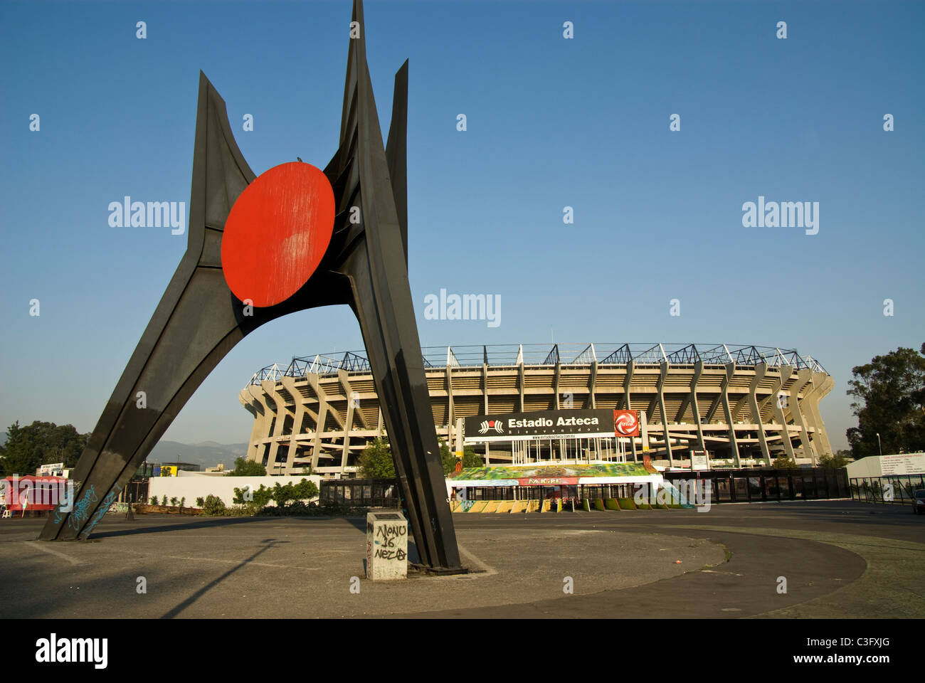 Mexico.Mexico city.Azteca stadium. Stock Photo