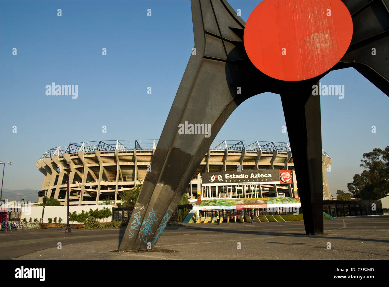 Mexico.Mexico city.Azteca stadium. Stock Photo