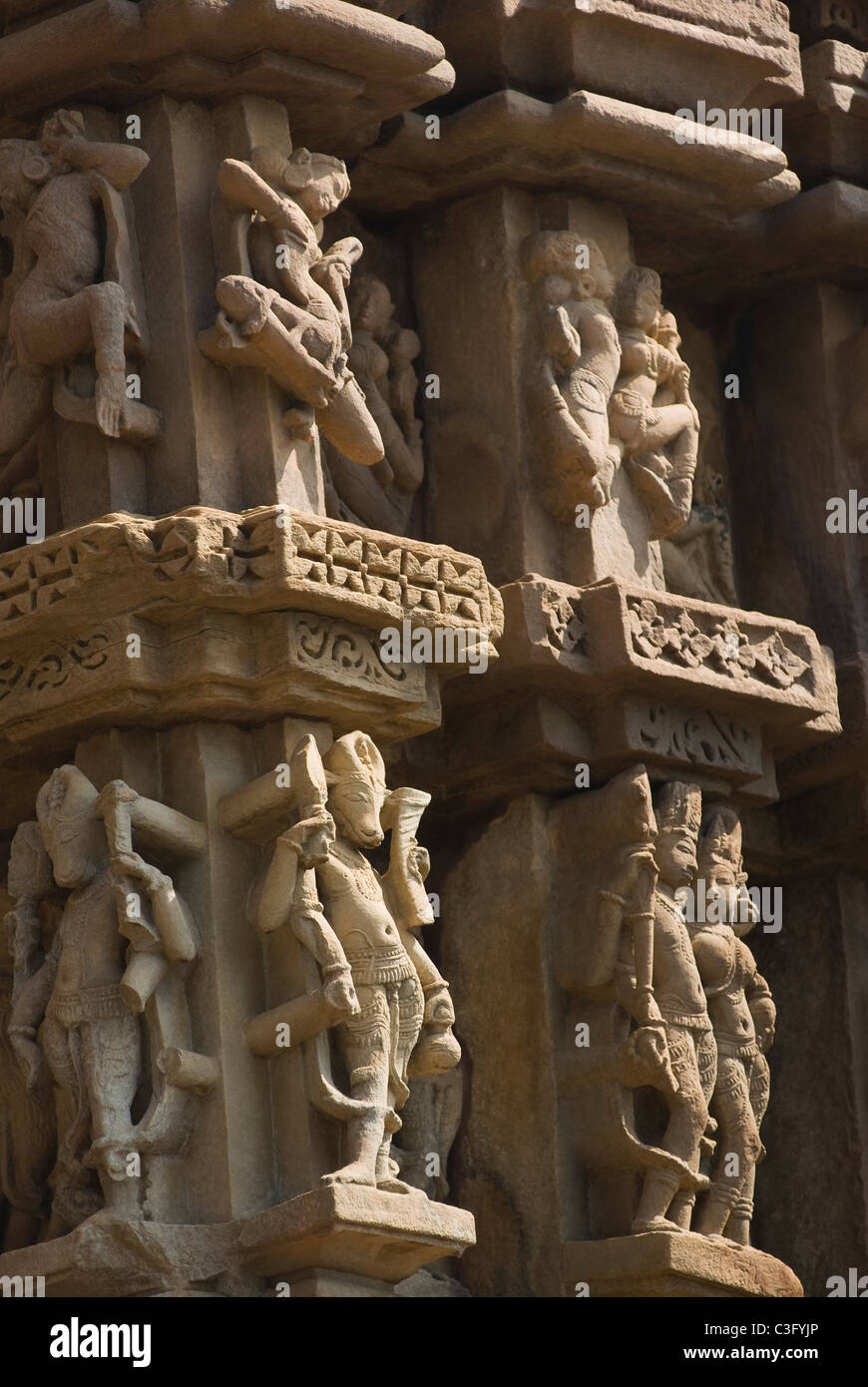Khajuraho Wall Sculptures High Resolution Stock Photography and Images
