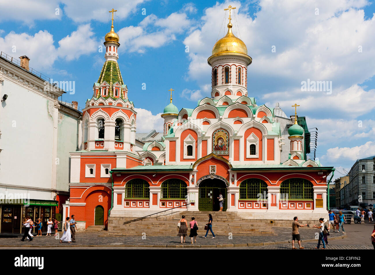 Kazan Cathedral, Red Square, Moscow, Russian Federation Stock Photo