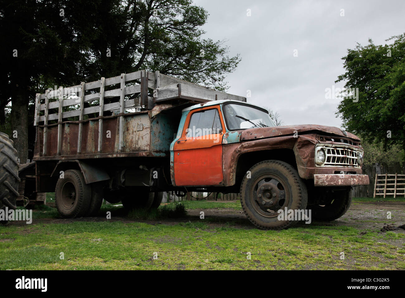 Old Lorry near Bariloche, Patagonia, Argentina, South America. Stock Photo