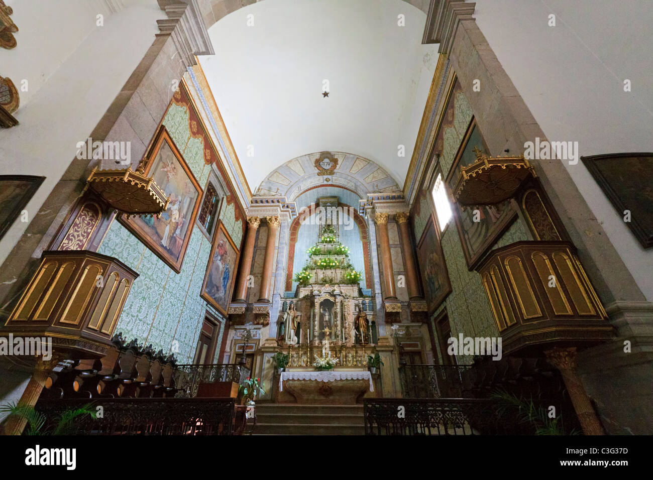 Interior of Igreja da Misericordia, Tavira, Portugal Stock Photo