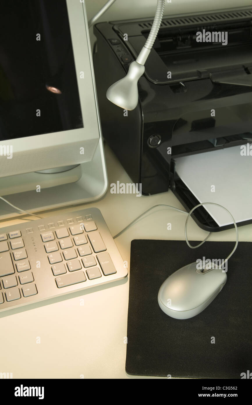 Home office equipment Stock Photo - Alamy