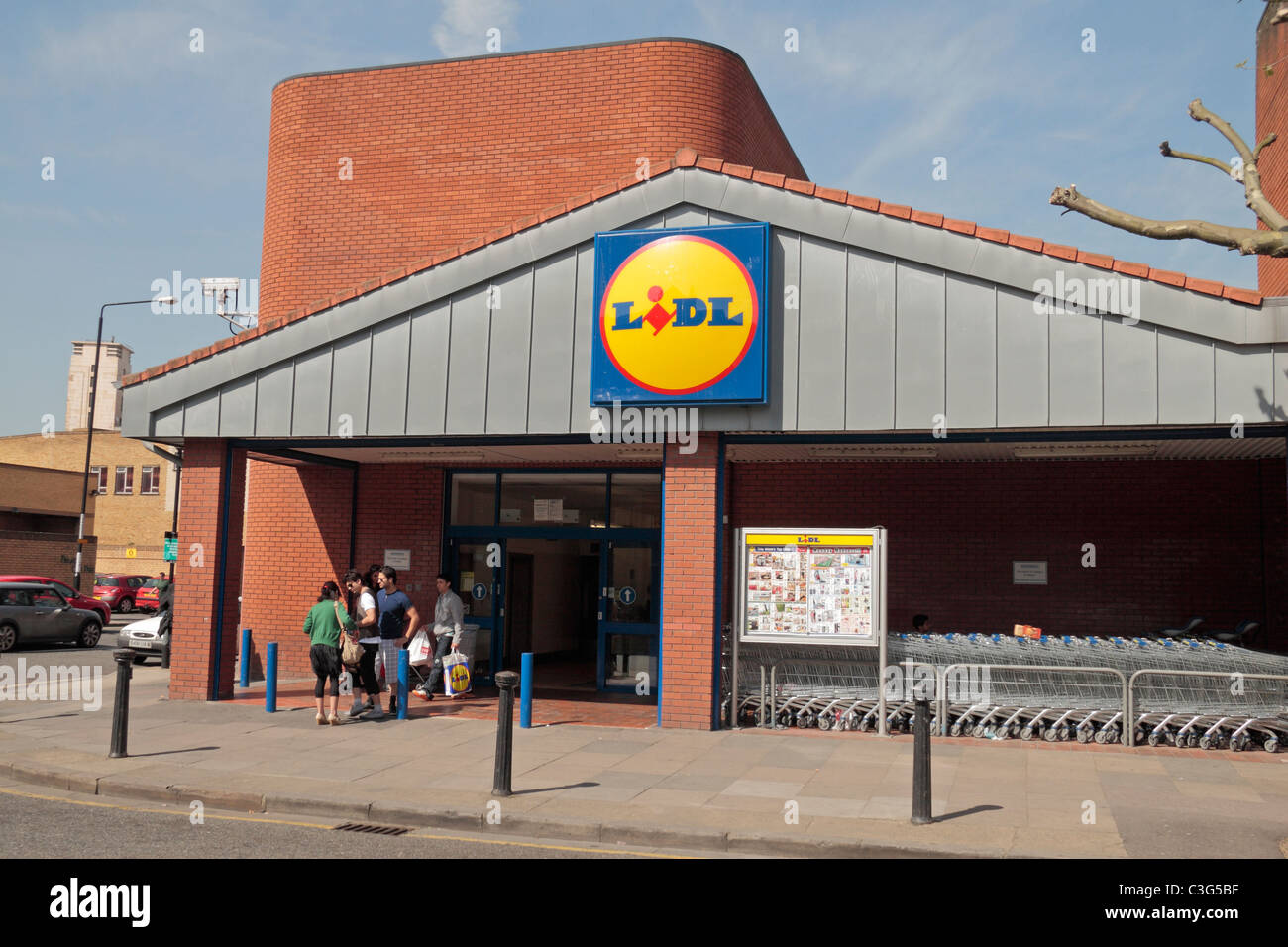 The Lidl store in Woolwich, East London, UK Stock Photo Alamy