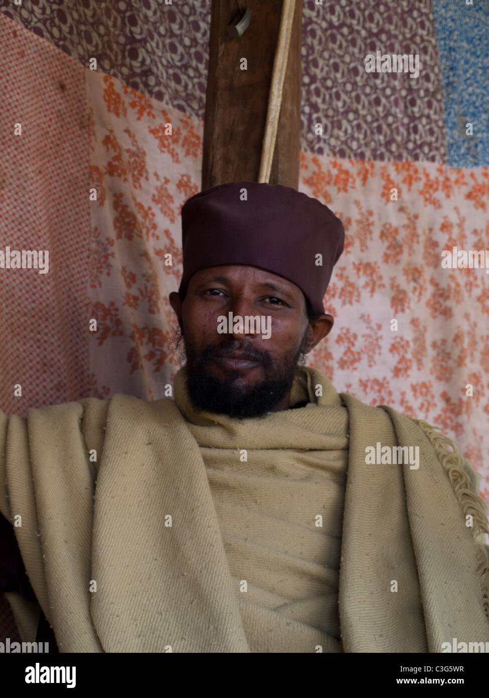 Ethiopian Orthodox Church Priest portrait Stock Photo