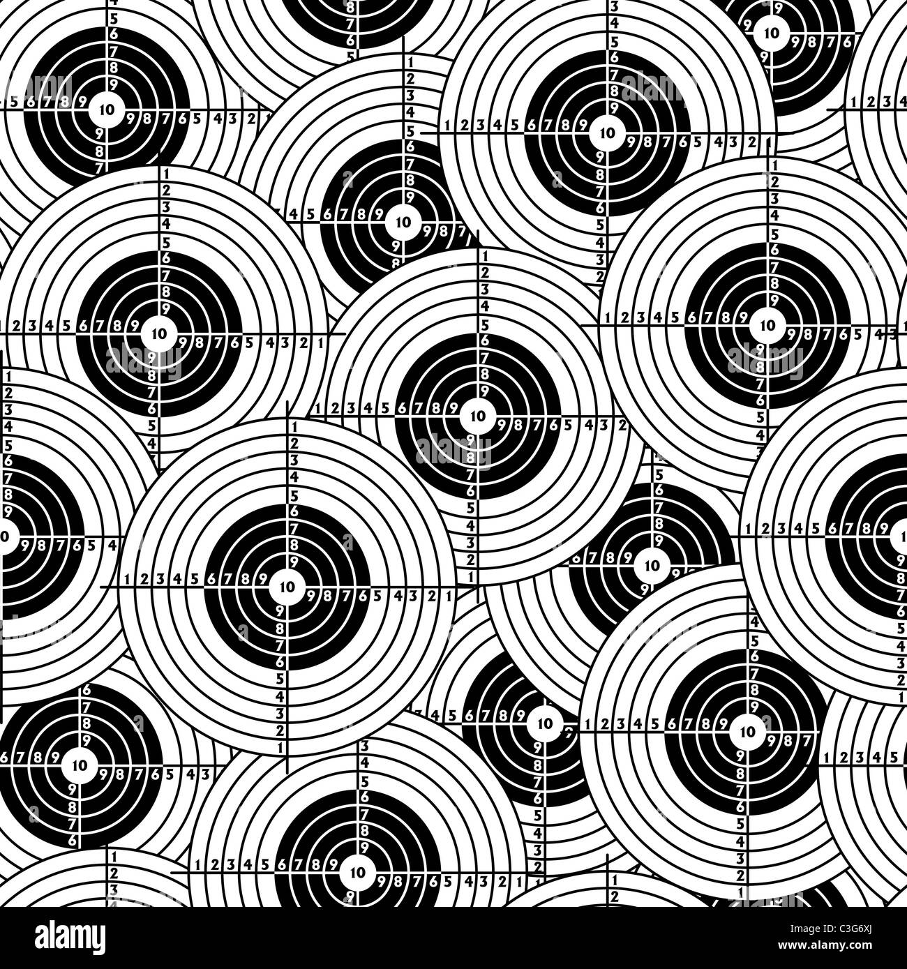 Seamless wallpaper black target Stock Photo Alamy