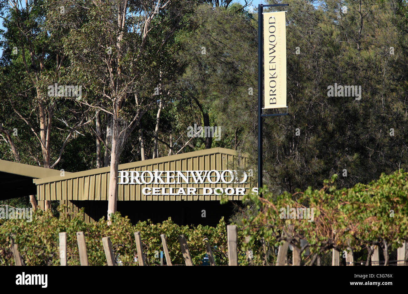 Cellar Door, Brokenwood Wines , Pokolbin, Hunter Valley, New South Wales, Australia Stock Photo