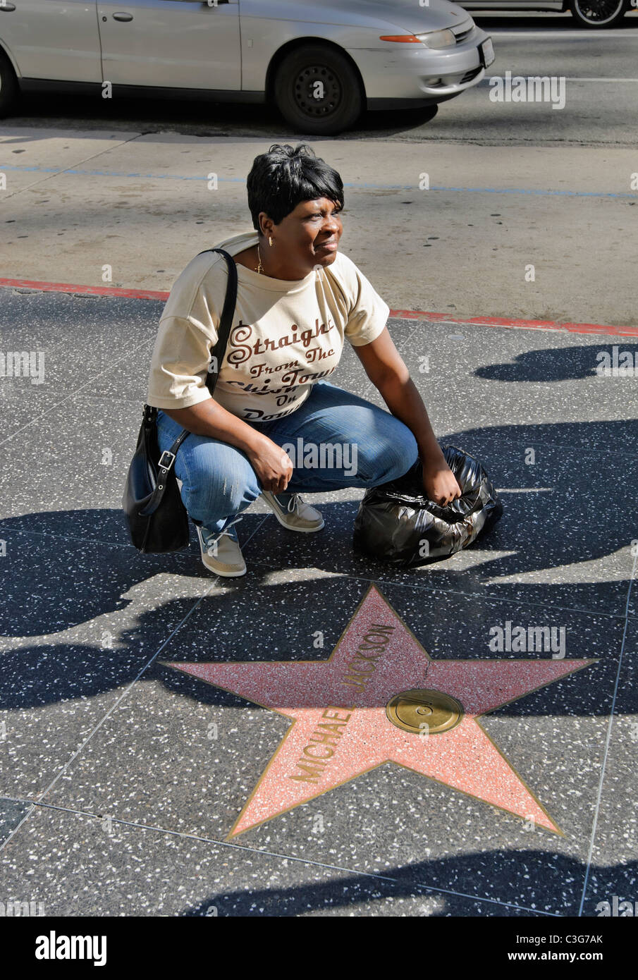 The world famous Hollywood Walk of Fame Stock Photo - Alamy