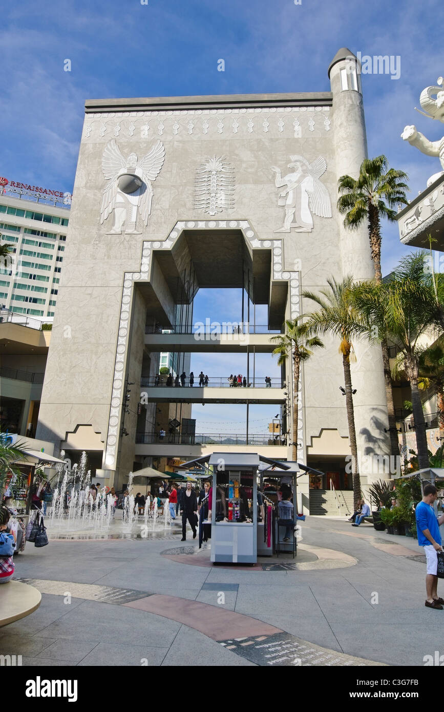 World famous Hollywood and Highland Center. Stock Photo
