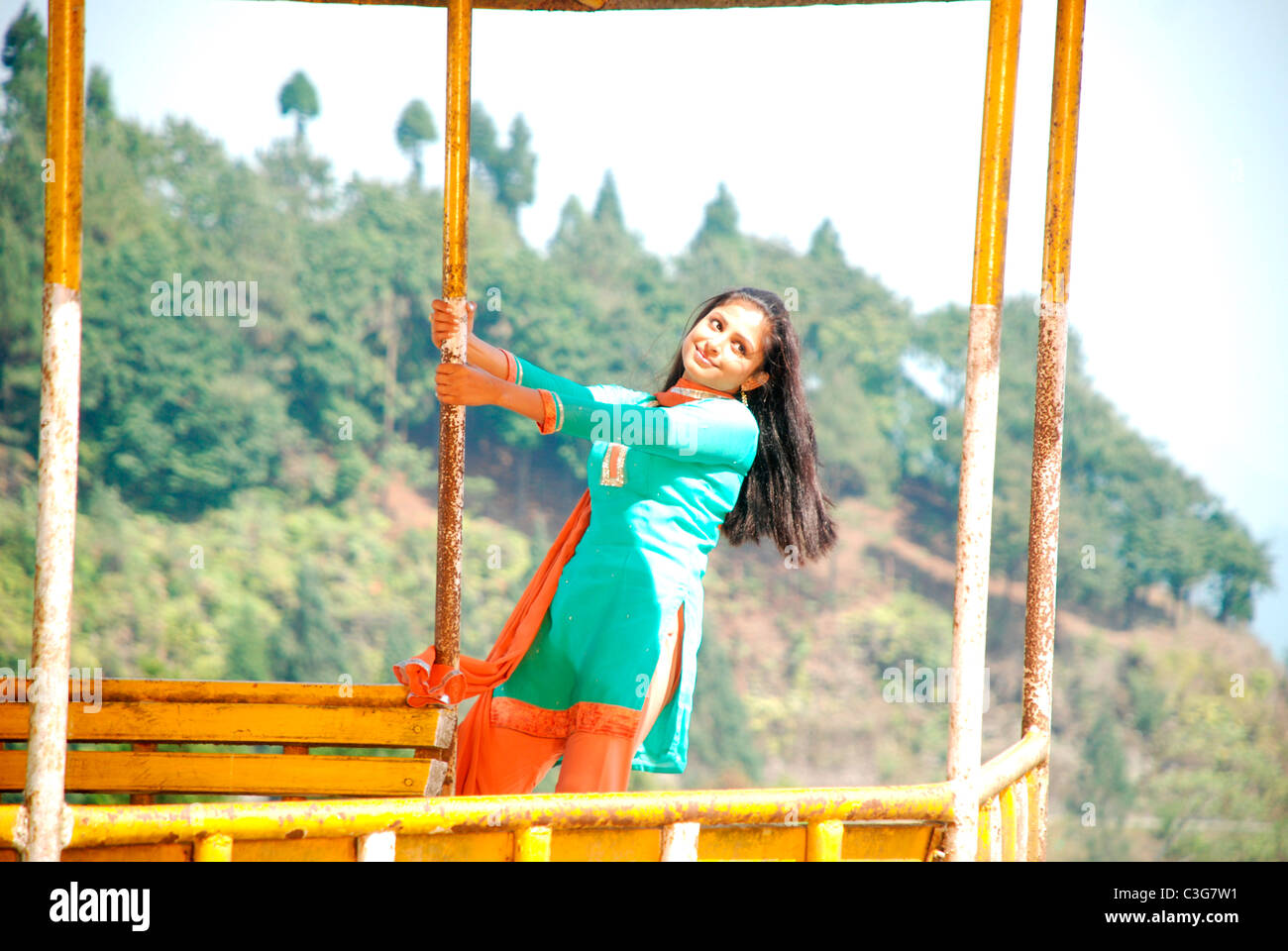 Indian girl modeling Stock Photo Alamy