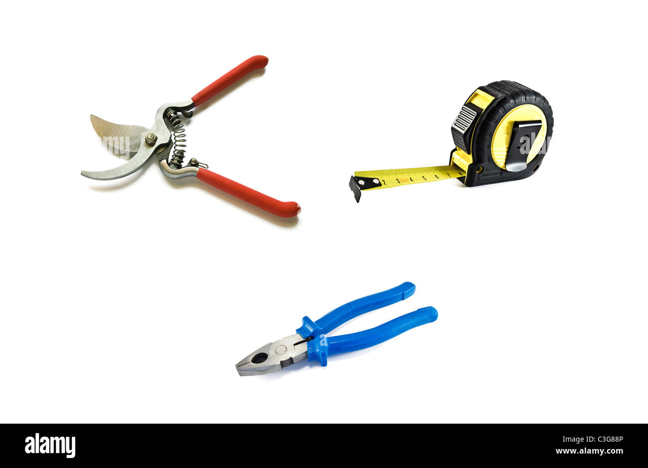 tools isolated on a white background Stock Photo