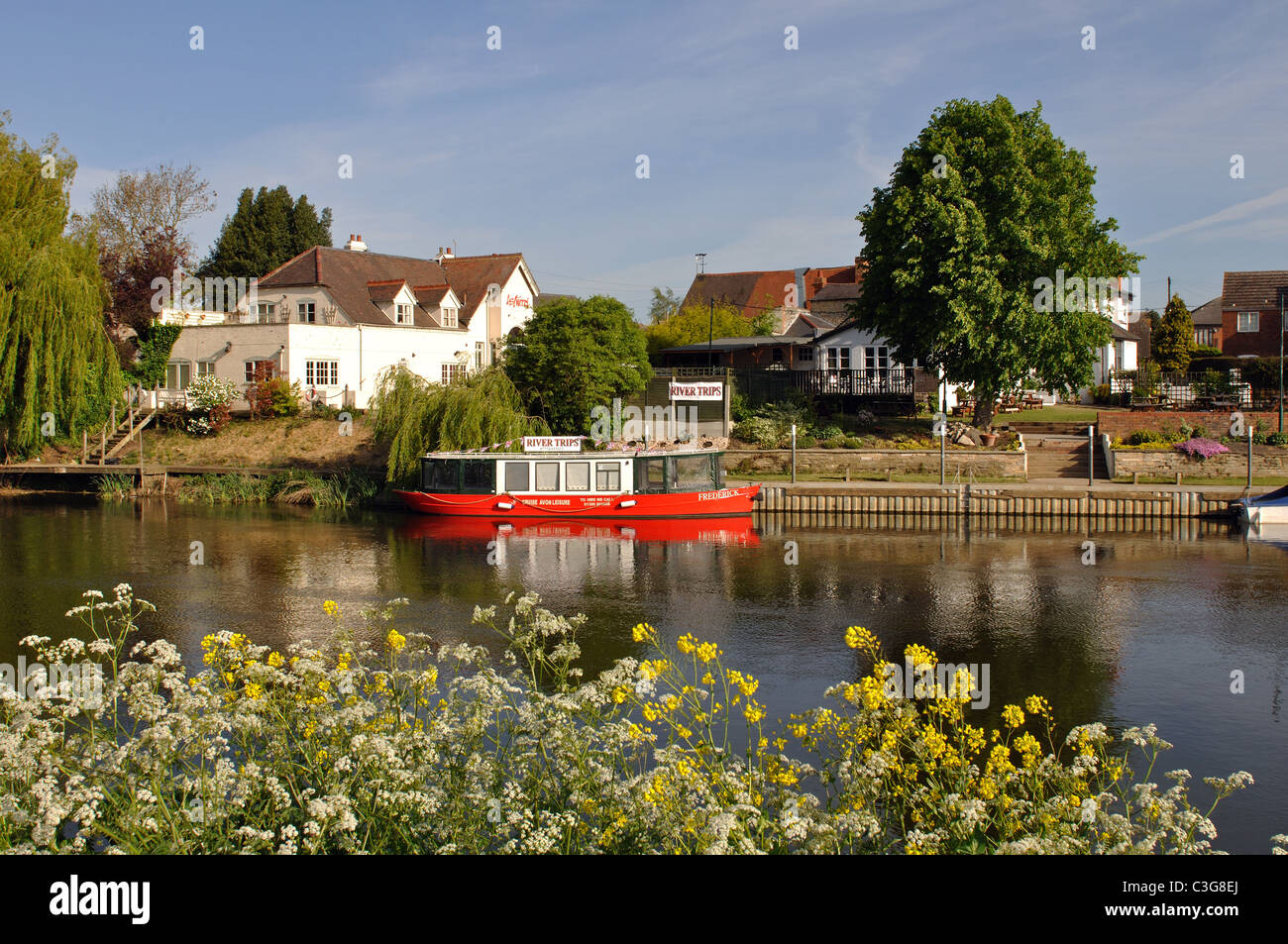 River Avon at BidfordonAvon, Warwickshire, England, UK Stock Photo