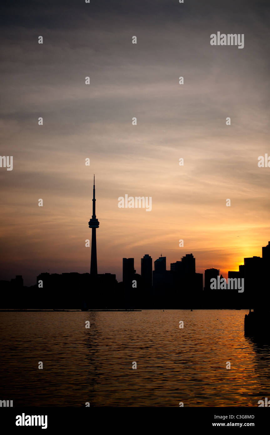 The Toronto skyline at sunset Stock Photo - Alamy