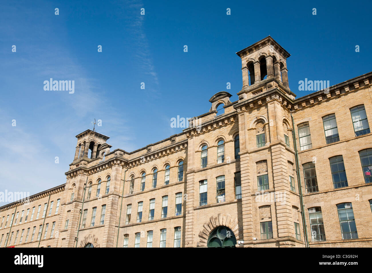 Salts mill in Saltaire, Yorkshire, UK. Stock Photo