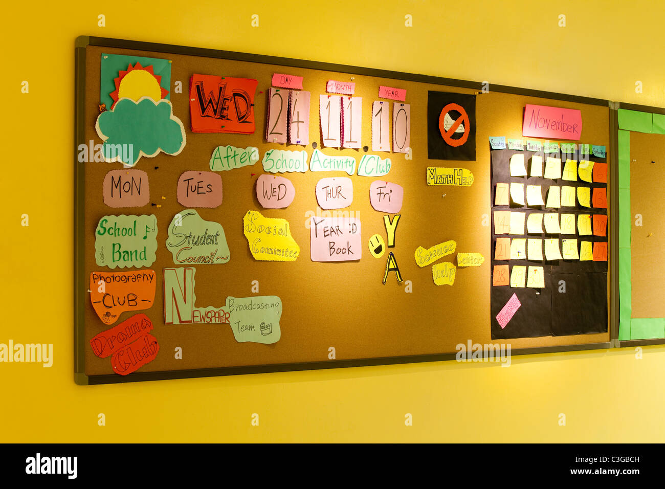 Classroom bulletin board hires stock photography and images Alamy