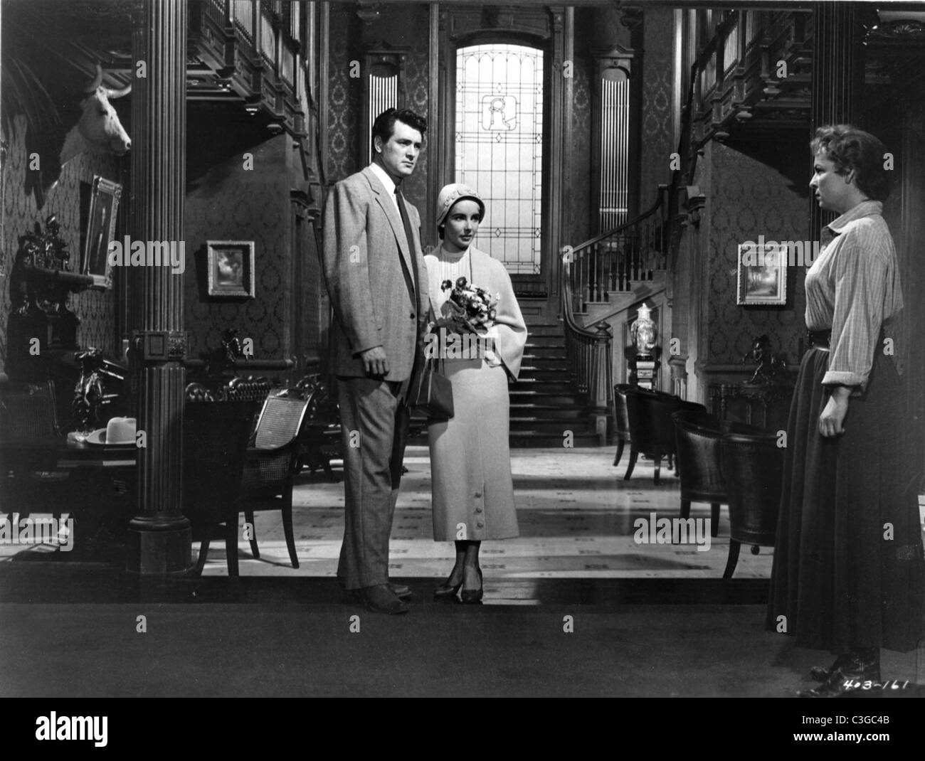 Giant  Year: 1956 USA Rock Hudson, Elizabeth Taylor (Liz Taylor -, Mercedes McCambridge  Director: George Stevens Stock Photo