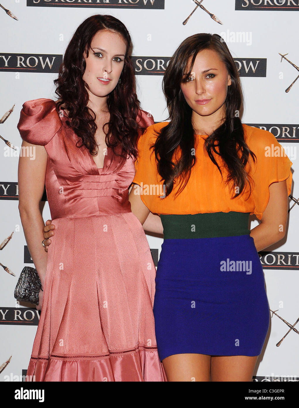Rumer Willis and Briana Evigan at a photocall for 'Sorority Row' at Vue