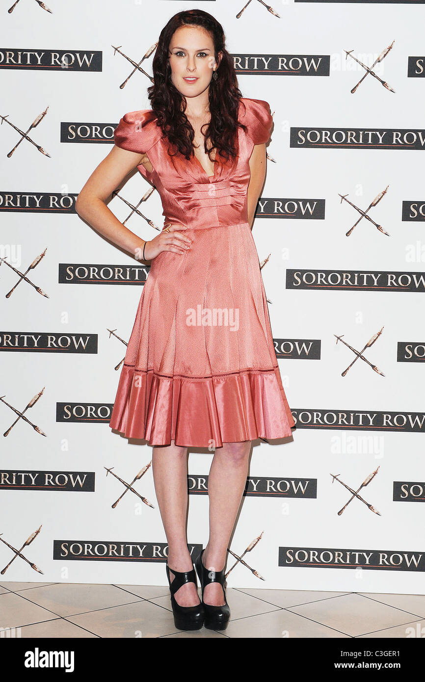 Rumer Willis at a photocall for 'Sorority Row' at Vue Leicester Square