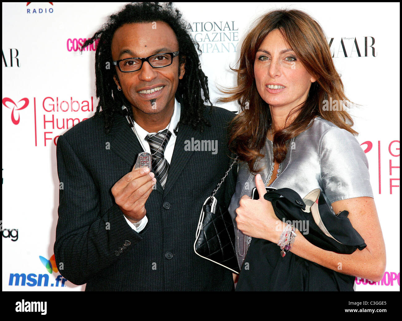 Manu Katche and wife Laurence 'Beds Are Burning' song launch by Kofi