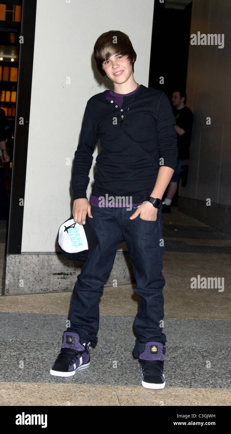 Justin Bieber outside the MTV studios after appearing on ‘It’s On 