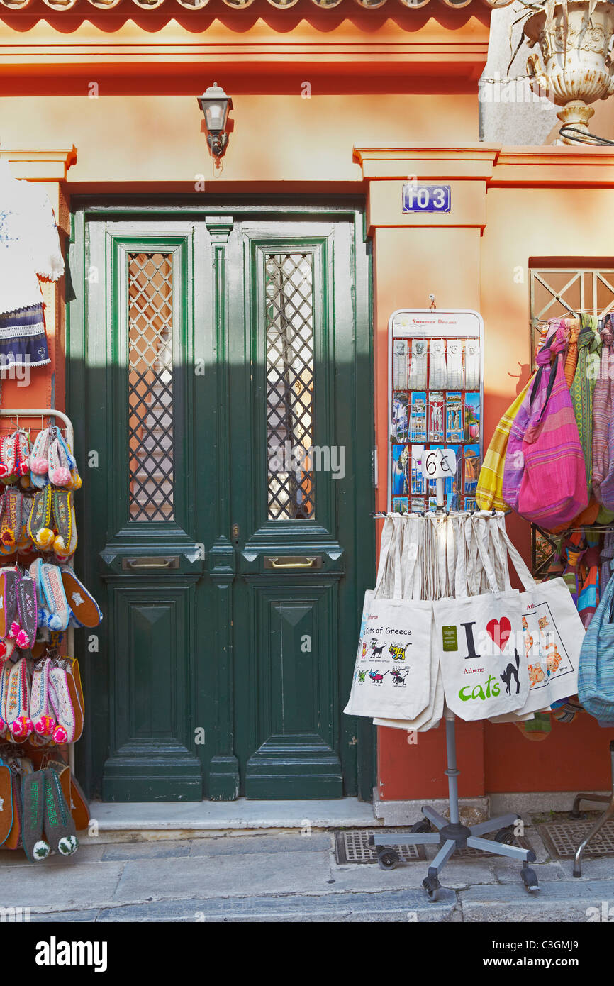 souvenir shop, Plaka, Athens, Greece Stock Photo