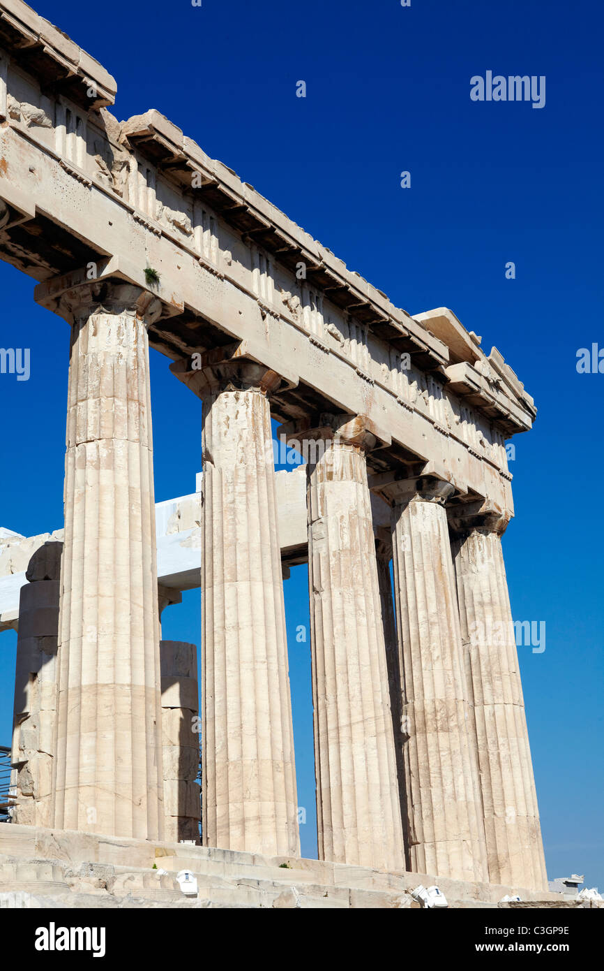 old pillars, Acropolis, Athens, Greece Stock Photo Alamy