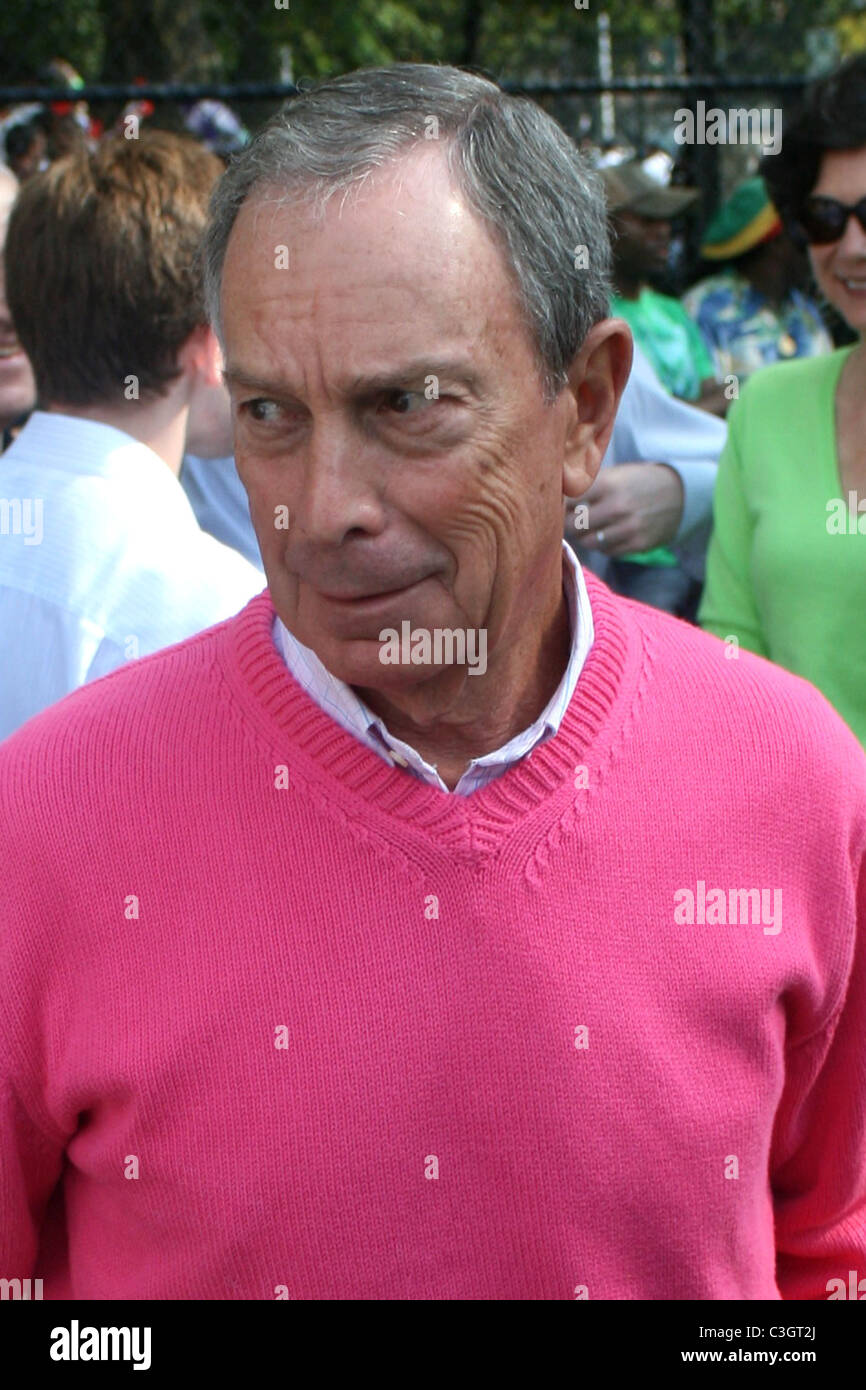 New York City Mayor Michael Bloomberg  The 42nd West Indian Day Parade held in Brooklyn. New York City, USA - 07.09.09 Stock Photo