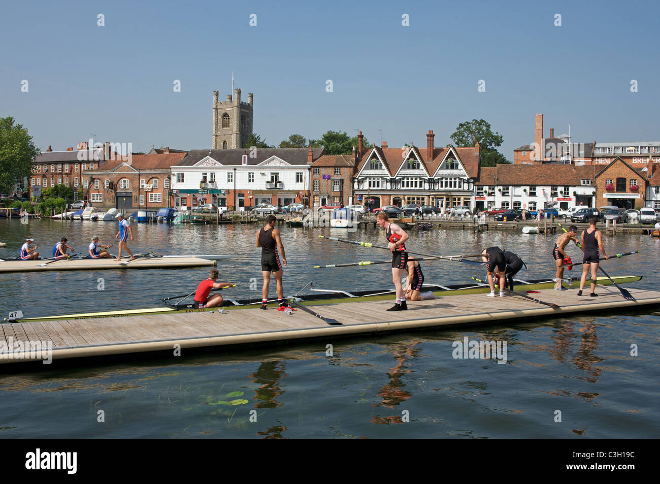 Henley Royal Regatta, HenleyonThames, Oxfordshire, England Stock