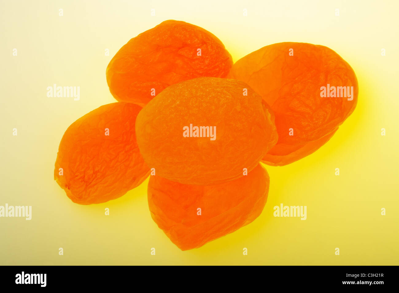 Dried apricots isolated on a white background Stock Photo - Alamy