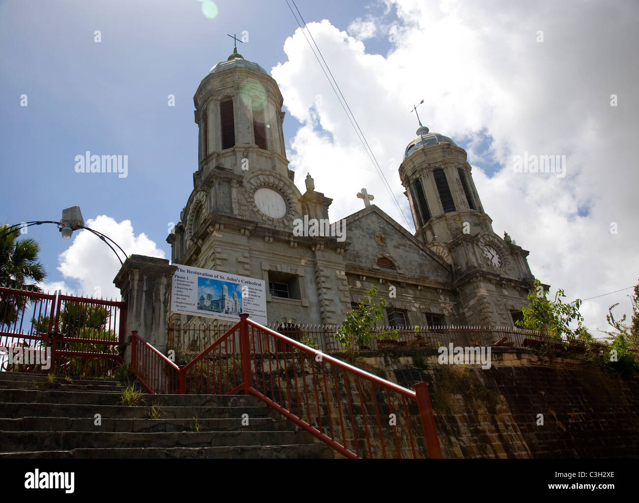 St Johns Cathedral - Antigua Stock Photo