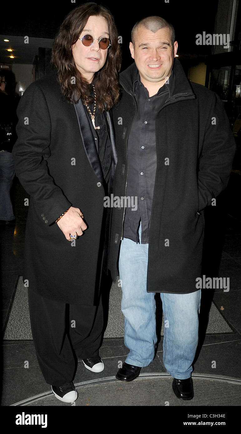 Ozzy Osbourne and son Louis Osbourne on their way to RTE studios Dublin